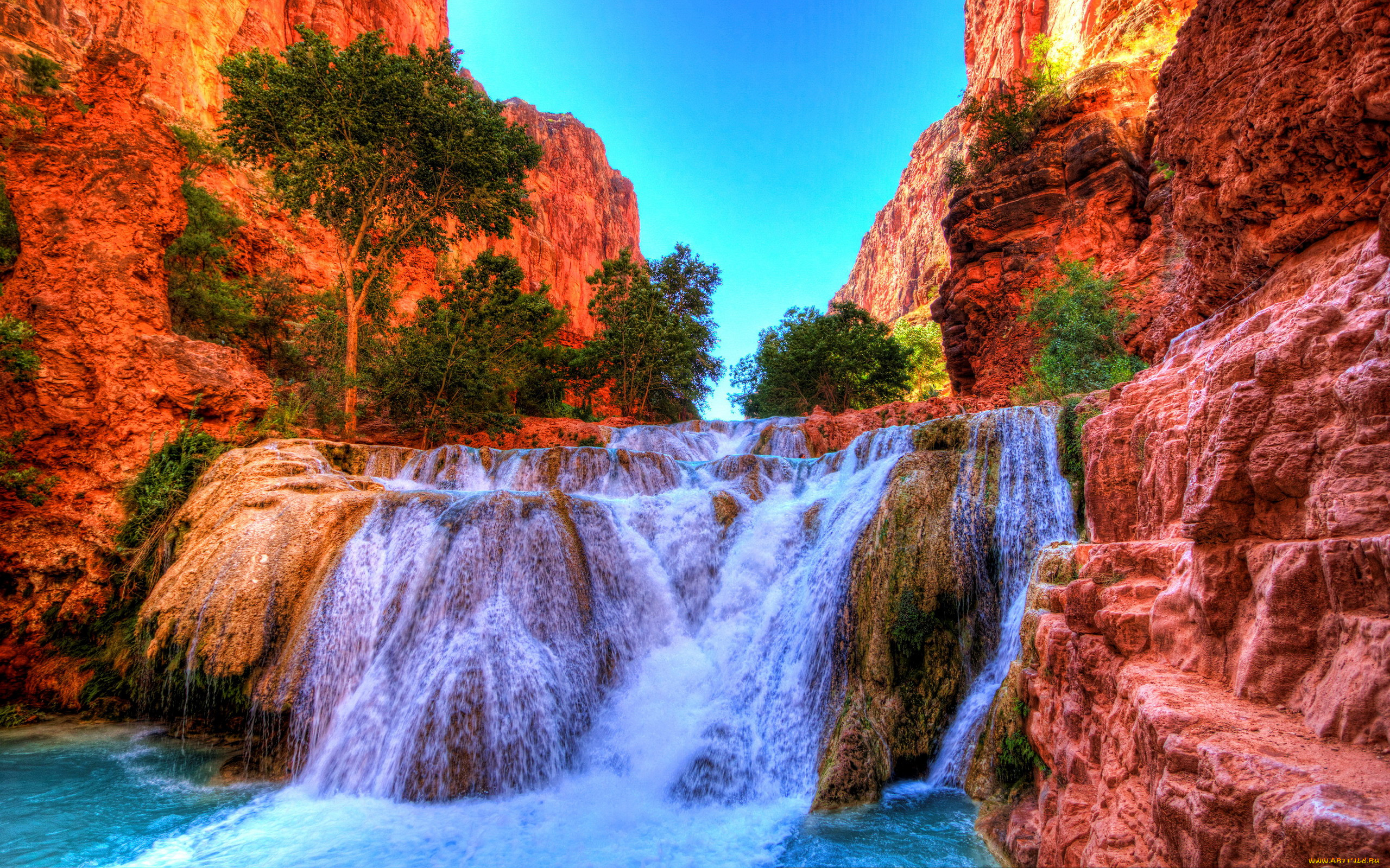 beaver falls, grand canyon national park, arizona, usa, , , beaver, falls, grand, canyon, national, park